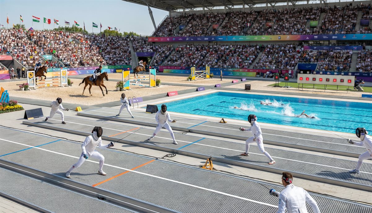世界现代五项锦标赛现代五项赛场爆冷 艾哈迈德·金迪逆风翻盘晋级